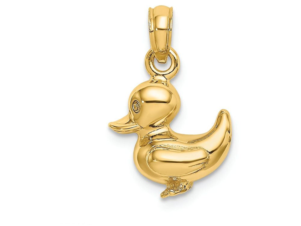 FJC Finejewelers 14k Yellow Gold 3d Duck Charm