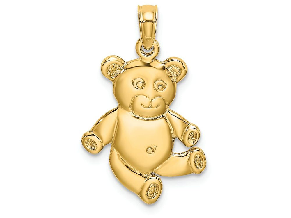 FJC Finejewelers 14k Yellow Gold 3d Teddy Bear Charm