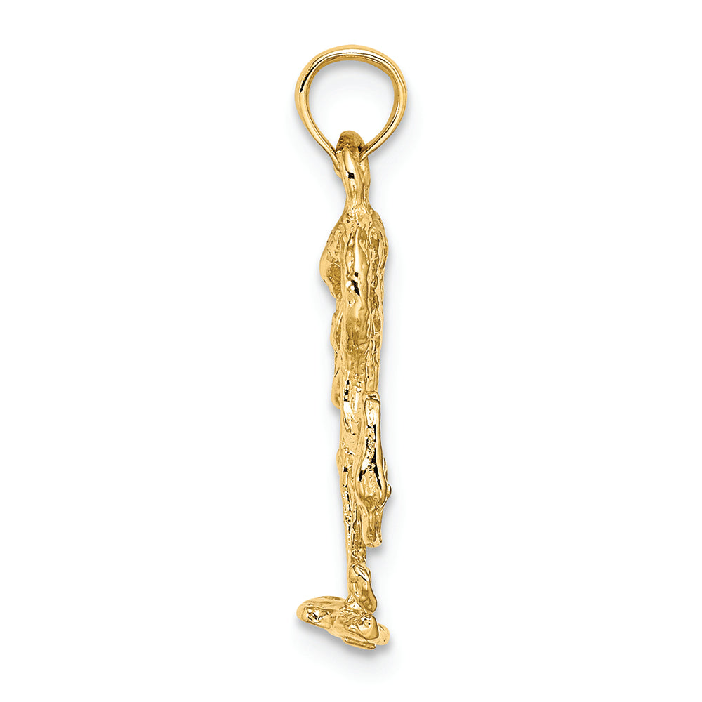 FJC Finejewelers 14k Yellow Gold 3d Flamingo Charm
