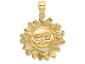 FJC Finejewelers 14k Yellow Gold Smiling Sun Charm