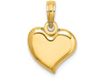 FJC Finejewelers 14k Yellow Gold Teardrop Heart Charm