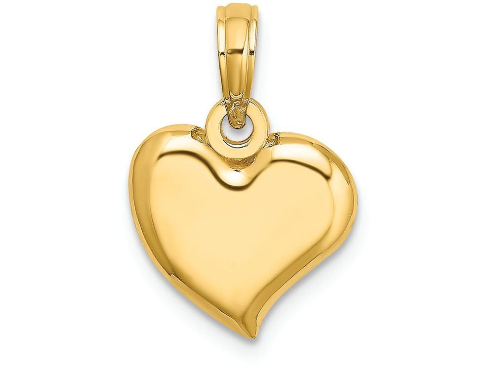 FJC Finejewelers 14k Yellow Gold Teardrop Heart Charm