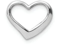 FJC Finejewelers 14k White Gold White Floating Heart Charm
