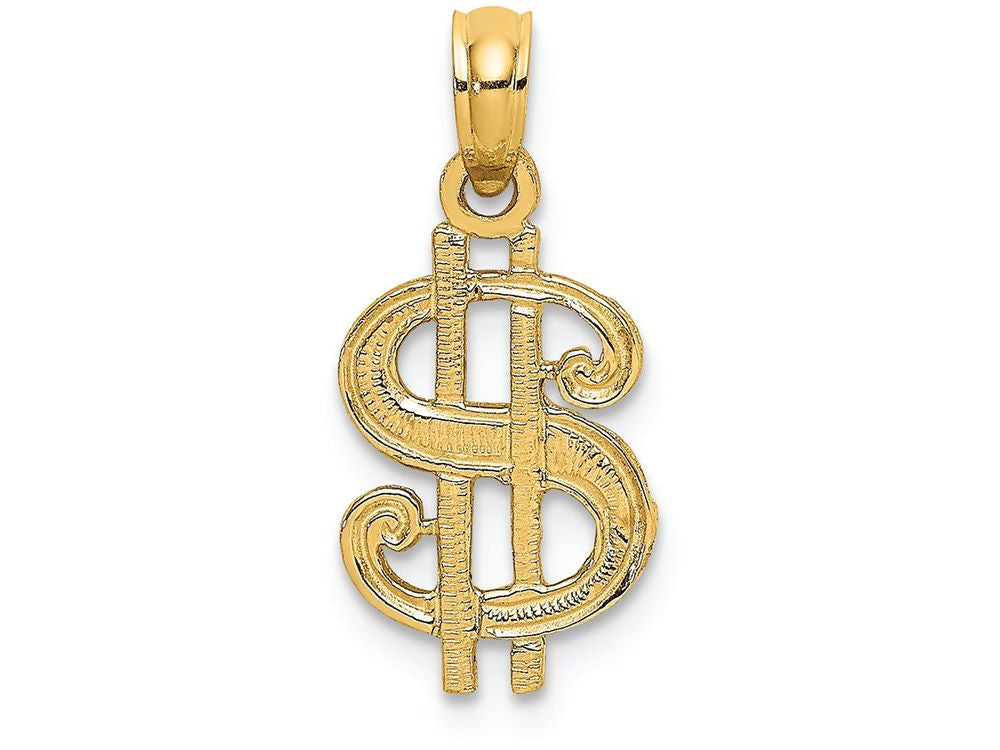 FJC Finejewelers 14k Yellow Gold Dollar Signflat Charm