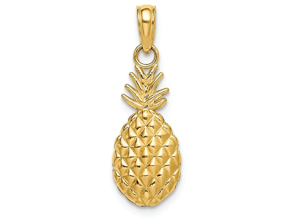 FJC Finejewelers 14k Yellow Gold Pineapple Charm Texured