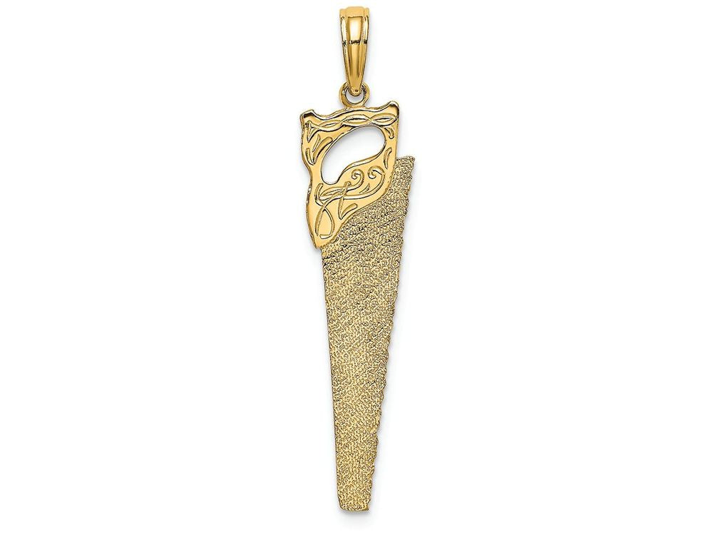 FJC Finejewelers 14k Yellow Gold 3d Hand Sawflat Charm