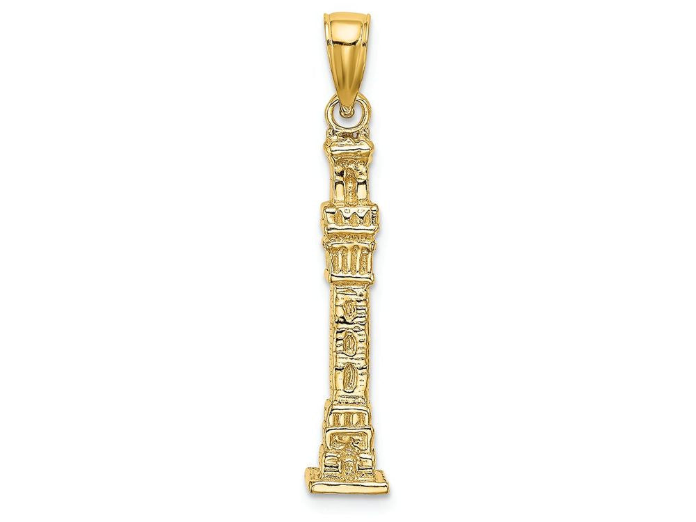 FJC Finejewelers 14k Yellow Gold 3d Pilgrim Memorial Monument - Massachusetts Charm
