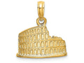 FJC Finejewelers 14k Yellow Gold Coliseum Charmtextured Rome Italy
