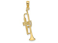 FJC Finejewelers 14k Yellow Gold Trumpet Charm