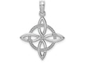 FJC Finejewelers 14k White Gold Sm Celtic Eternity Knot Charmcut-out Circle