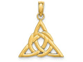 FJC Finejewelers 14k Yellow Gold Sm Celtic Trinity Knot Charmcut-out