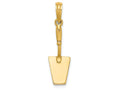 FJC Finejewelers 14k Yellow Gold 3d Concrete Toolspatula Charm