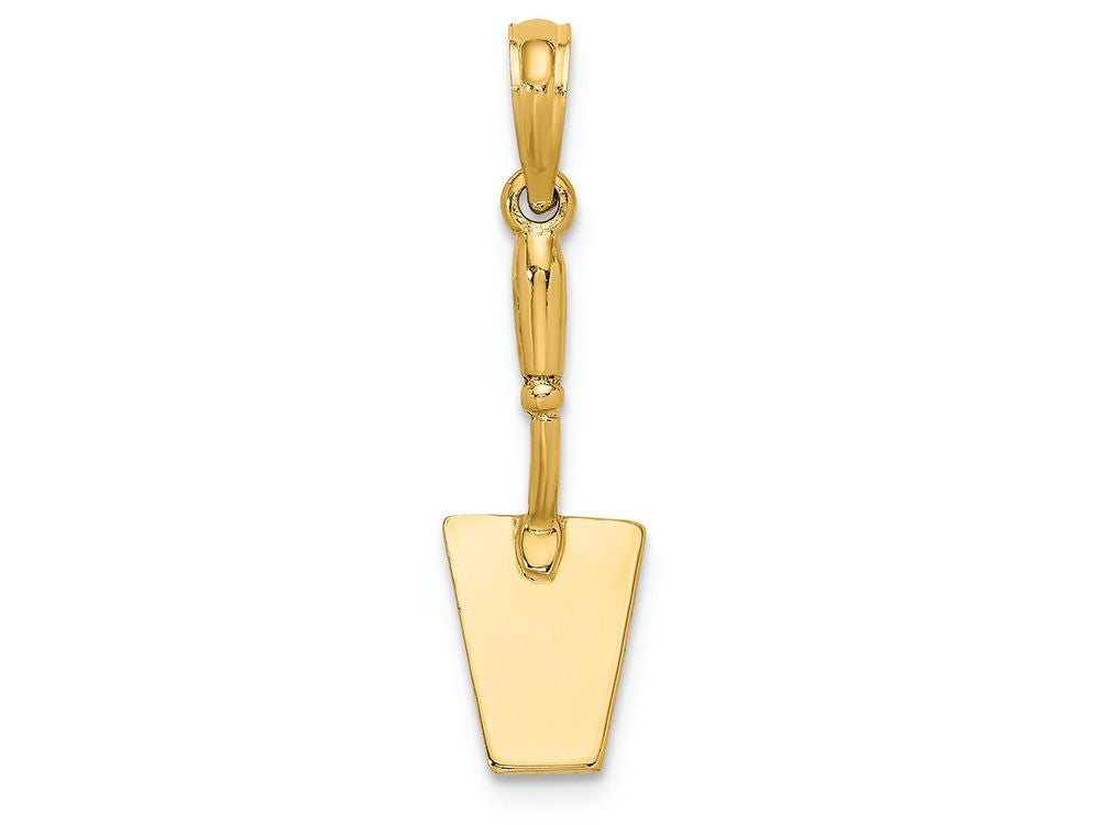 FJC Finejewelers 14k Yellow Gold 3d Concrete Toolspatula Charm