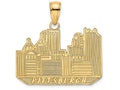 FJC Finejewelers 14k Yellow Gold Pittsburgh Skyline Charm