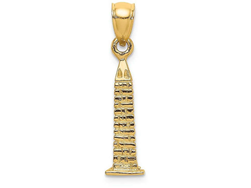FJC Finejewelers 14k Yellow Gold 3d Washington D.c. Monument Charm