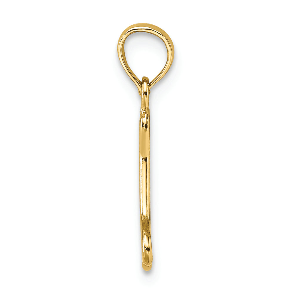 FJC Finejewelers 14k Yellow Gold Mini Dog Bone Charmcut-out