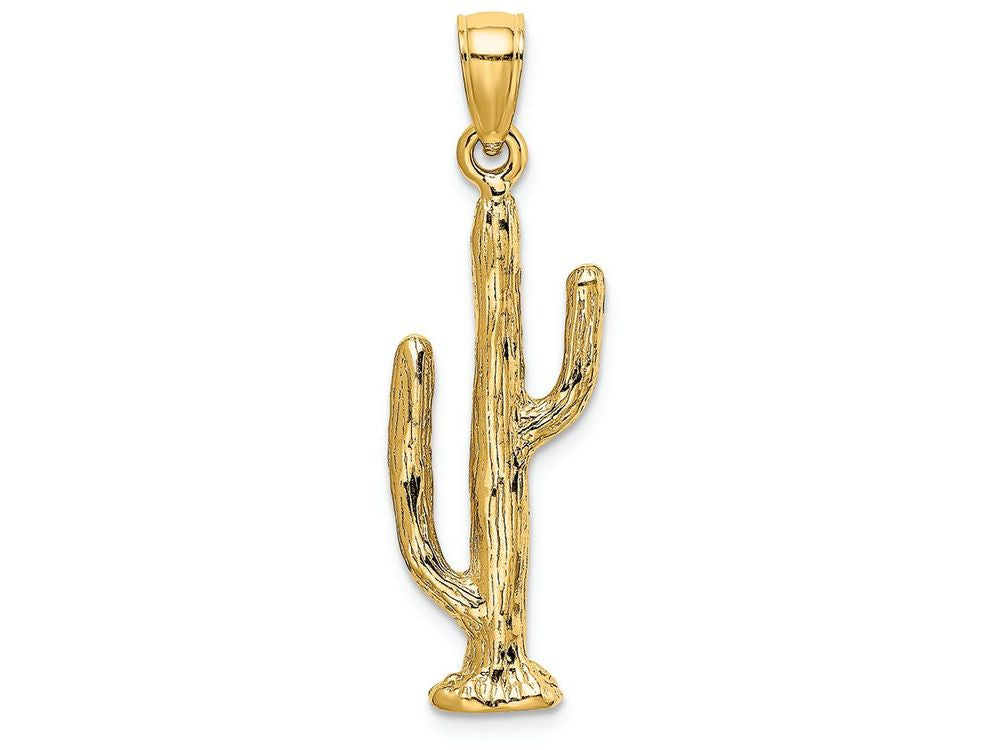 FJC Finejewelers 14k Yellow Gold 3d Saguaro Cactus Charm