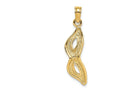 FJC Finejewelers 14k Yellow Gold Masquerade Mask Beveled Eyes Charm