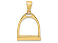 FJC Finejewelers 14k Yellow Gold 3d Large Horse Stirrup Charm