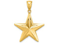 FJC Finejewelers 14k Yellow Gold 3d Nautical Star Charm