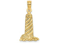 FJC Finejewelers 14k Yellow Gold Small Lighthouse with Buildings Charm