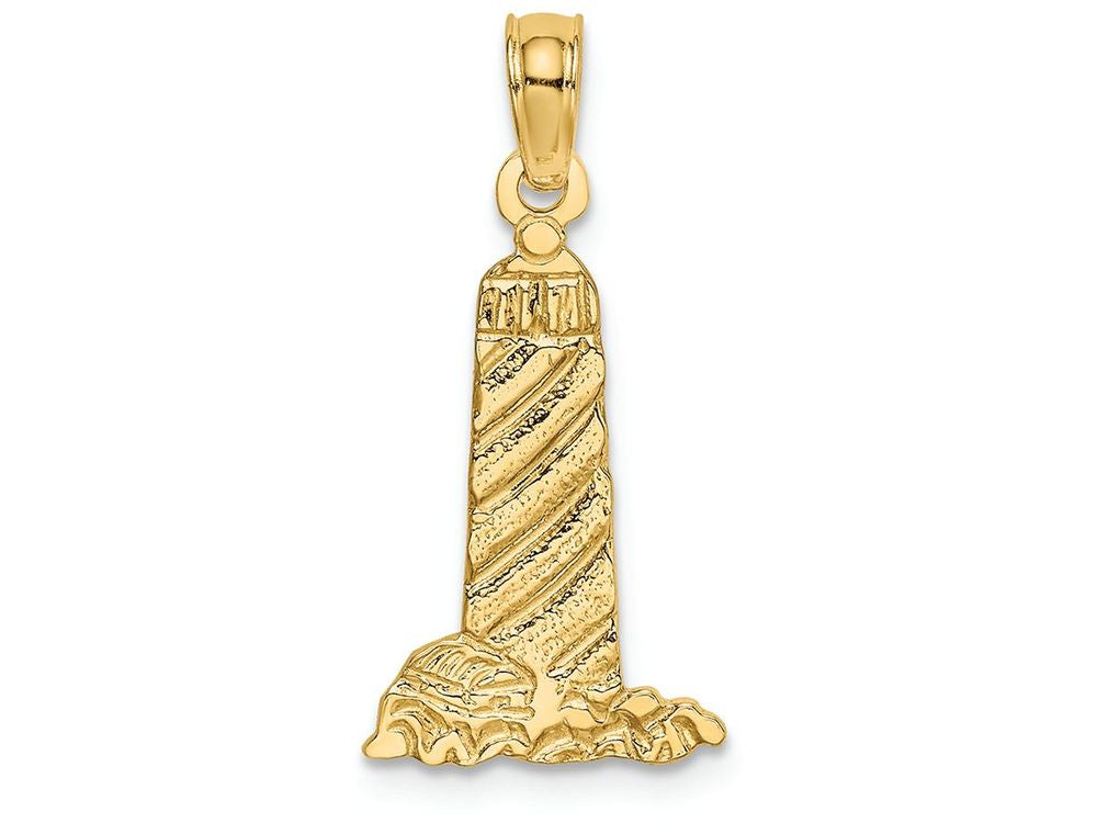 FJC Finejewelers 14k Yellow Gold Small Lighthouse with Buildings Charm