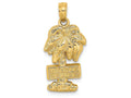 FJC Finejewelers 14k Yellow Gold Myrtle Beach On Palm Tree Charm