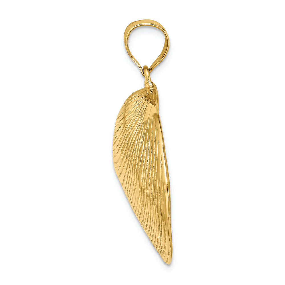 FJC Finejewelers 14k Yellow Gold Large Clam Shell Charm
