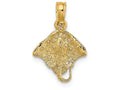 FJC Finejewelers 14k Yellow Gold Stingray Charm