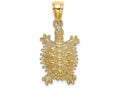 FJC Finejewelers 14k Yellow Gold Land Turtle Charm