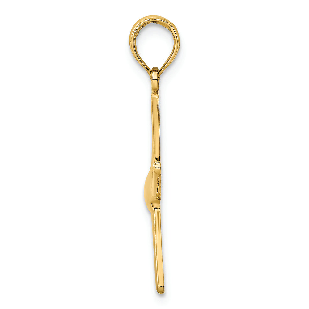 FJC Finejewelers 14k Yellow Gold Dancing Starfish with Bail Charm