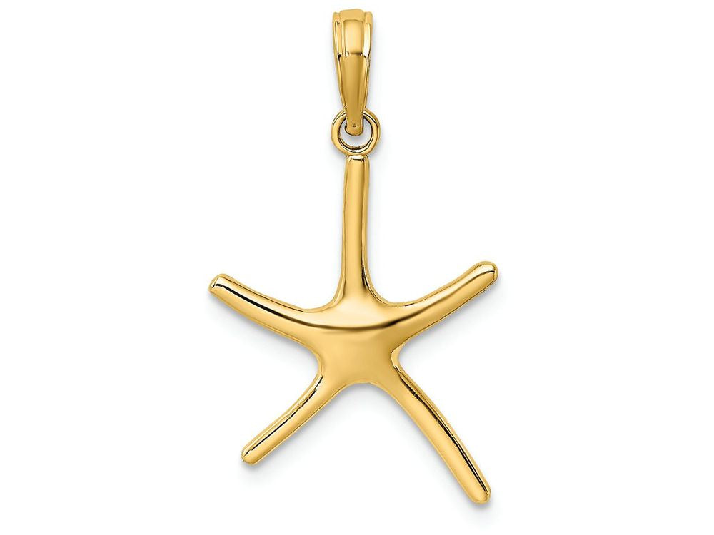 FJC Finejewelers 14k Yellow Gold Dancing Starfish with Bail Charm