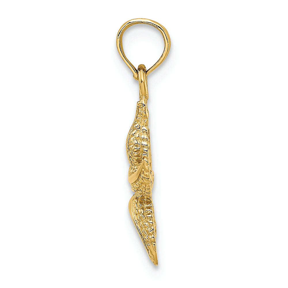 FJC Finejewelers 14k Yellow Gold Starfish Polish Charm