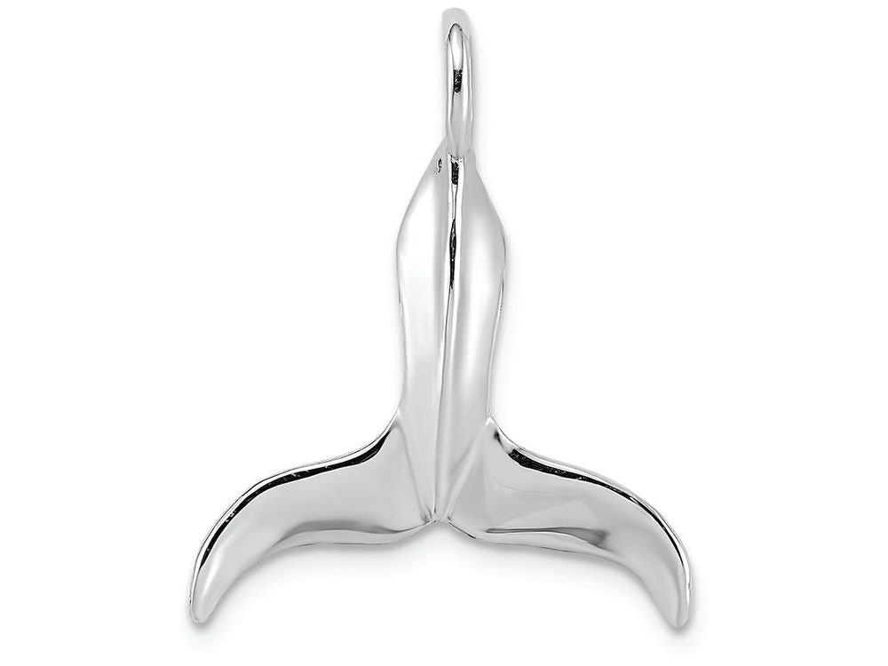 FJC Finejewelers 14k White Gold 3d Whale Tail Charm