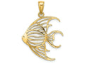 FJC Finejewelers 14k Yellow Gold Angelfish Charm