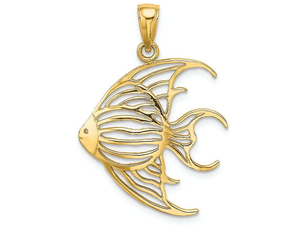 FJC Finejewelers 14k Yellow Gold Angelfish Charm