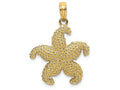 FJC Finejewelers 14k Yellow Gold Puffed Starfish Charm