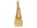FJC Finejewelers 14k Yellow Gold 3d Scuba Flipper Charm
