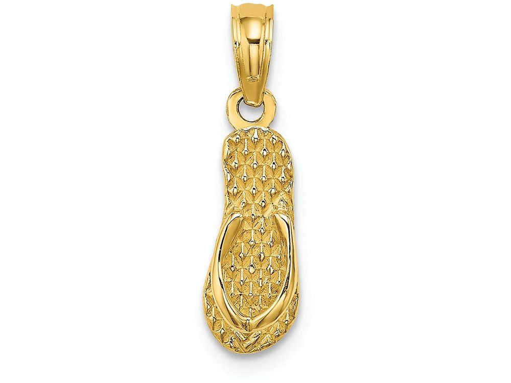 FJC Finejewelers 14k Yellow Gold Rehoboth Single Flip-flop Charm