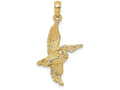 FJC Finejewelers 14k Yellow Gold 3d Pelican Flying Charm