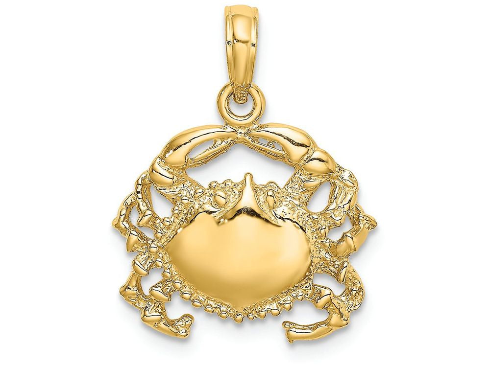 FJC Finejewelers 14k Yellow Gold Crab Polish Charm