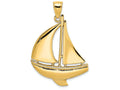 FJC Finejewelers 14k Yellow Gold Sailboat Charm