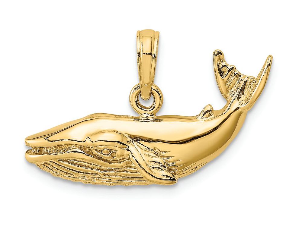 FJC Finejewelers 14k Yellow Gold Humpback Whale Charm