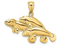 FJC Finejewelers 14k Yellow Gold Triple Manatee Charm