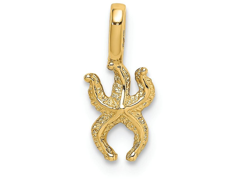 FJC Finejewelers 14k Yellow Gold Mini Starfish with Fixed Bail Charm