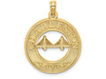 FJC Finejewelers 14k Yellow Gold Charleston On Round Frame with Bridge Center Charm