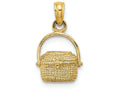FJC Finejewelers 14k Yellow Gold Nantucket Basket Charm