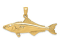 FJC Finejewelers 14k Yellow Gold 3d Cobia Fish Charm