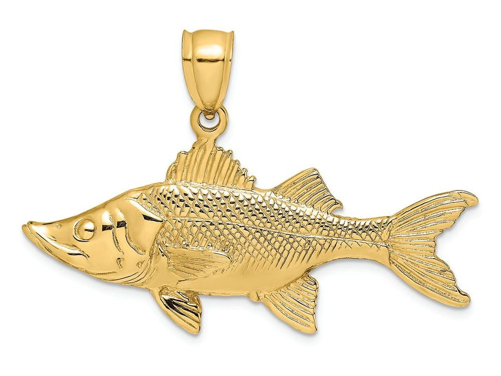 FJC Finejewelers 14k Yellow Gold 3d Tarpon Fish Charm