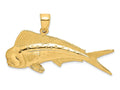 FJC Finejewelers 14k Yellow Gold Male Dorado (mahi-mahi) Charm